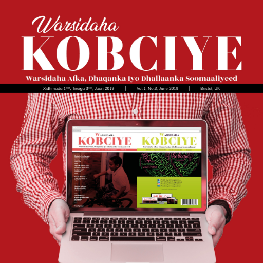 kobciyemagazine's profile picture. Kobciye is the first ever Somali and English Bilingual magazine. The magazine will publish quarterly