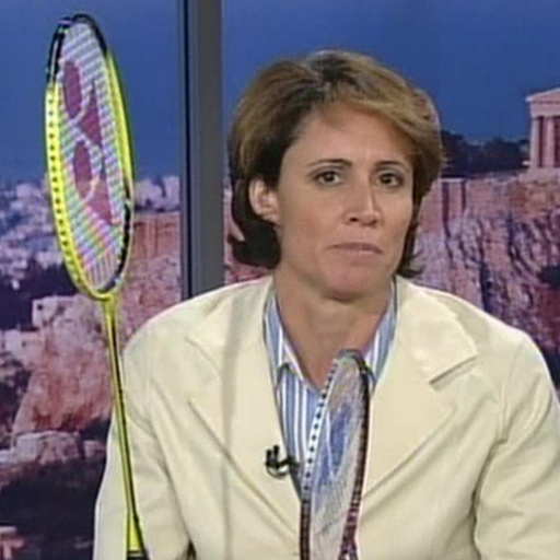 Come on over—we're playin' badminton! (Not actually Mary Carillo)