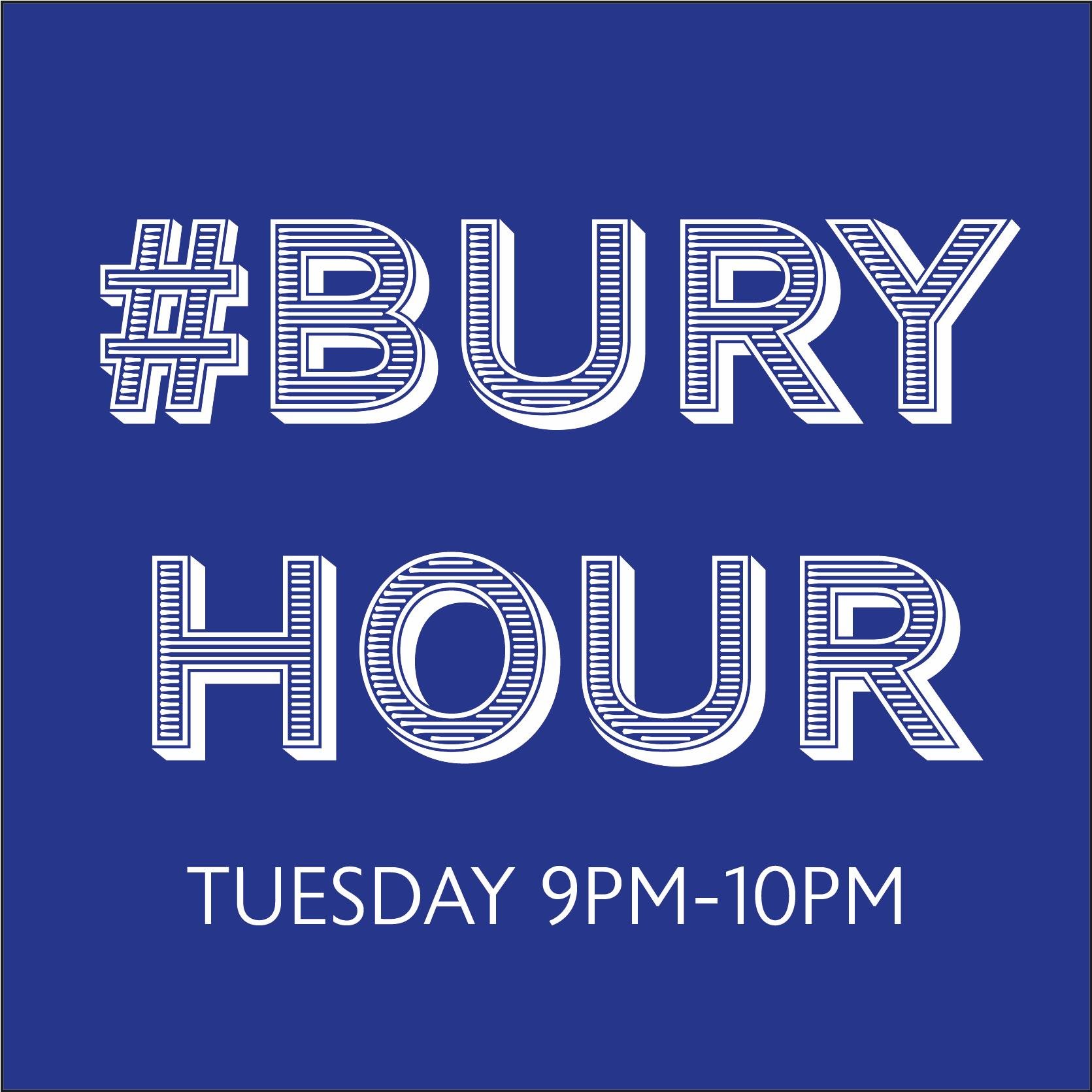 #BuryHour - Talking all things Bury whether thats Business, Sports or Charity.

Join us Tuesday's 9-10pm for our designated #BuryHour