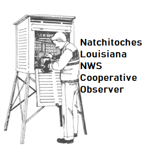 Providing Natchitoches, La. National Weather Service cooperative weather data