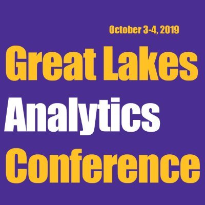 The Great Lakes Analytics Conference is an event showcasing the latest concepts, research and innovations in data analytics. Oct. 4, 2019. #GLAC