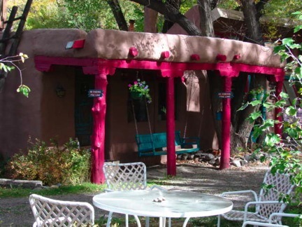 123 year old Spanish Adobe Hacienda offering unique accomodations and a Taos style breakfast.