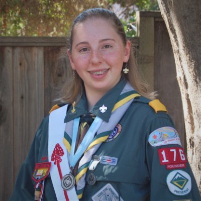 Hello, my name is Melody Fewx! I am a Venturer from Crew 176, Scout BSA member of Troop 220, and WR Area 3 Venturing President. Please ask me about scouting!