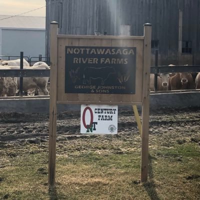 Electrician by day, Johnston Electric. Farmer by night, Nottawasaga River Farms. Minesing, Ont.