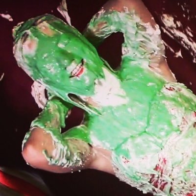 Get down and dirty with your favorite Babes! 🥧 Sweet, slippery surprises await. #gunge #sploshing #messy #fetish customs CabelloAlana@gmail.com