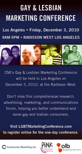 LGBTMarketConf's profile picture. Full-day conferences held throughout the US, helping you to better understand and serve gay & lesbian consumers.