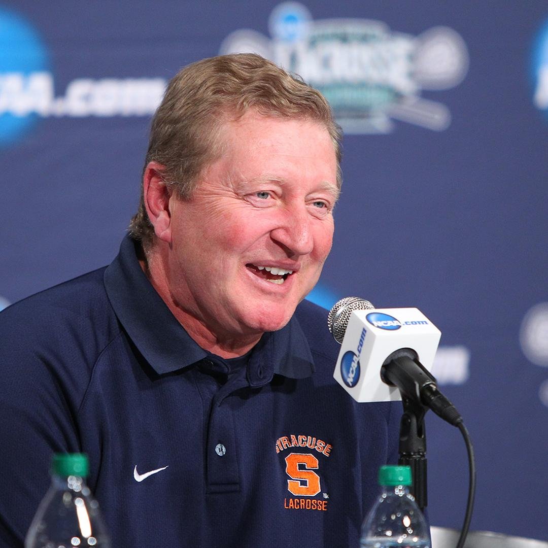 Head men’s lacrosse coach of the 11-time NCAA Champions at Syracuse University