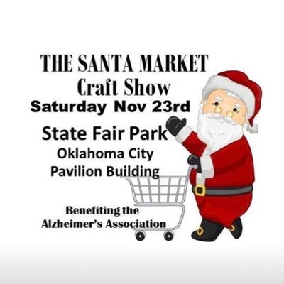 Join us for the best holiday shopping experience in the metro. The Santa Market Craft Show is a fundraiser for the Alzheimer’s Association of Oklahoma.