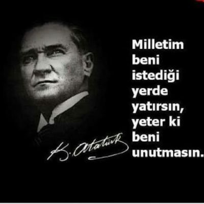 ATATÜRK'Ü ögrenerek büyümüş bir çocuksanız, masal kahramanlarına ihtiyaç duymazsınız.  SADECE ATATÜRK'ÜN İZİNDE OLANLARI TAKİP
                  1283.5816. 6284