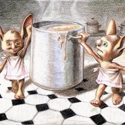 HWxHouseElves's profile picture. House Elves working in Hogwarts' Kitchen 🥗🍗 | Under @MYSTICCHARMX | ♦️FOR ROLEPLAY ONLY ♦️