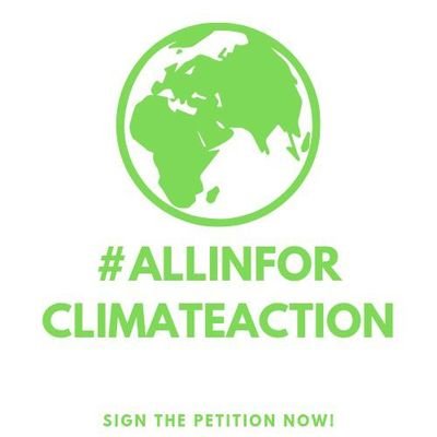 This is a global petition campaign:
https://t.co/JBjCWzmoRD 
We want world leaders to go #AllinforClimateAction!