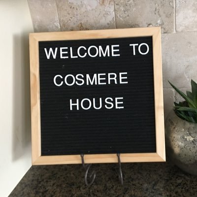 The sign at Cosmere House