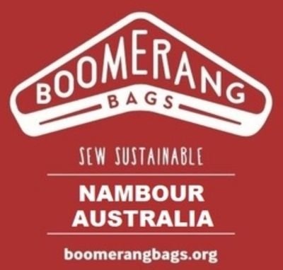 Boomerang Bags Nambour meet fortnightly to sew reusable bags out of fabric destined for landfill in an effort to reduce the use of plastic bags.