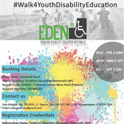 Edenationally1's profile picture. Est 2016 | Dedicated to finding poverty-reduction solutions for young people living with disabilities, with a key focus on education.