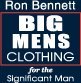 BigMensClothing's profile picture. For the significant man.
Ron Bennett Big Mens Clothing stocks a range of stylish and comfortable suits, shirts, polo's, trousers in sizes 2XL to 7XL.