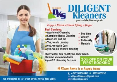 We are cleaners with excellent touch... we tailor our cleaning service to individual and businesses customize need... we won't disappoint you