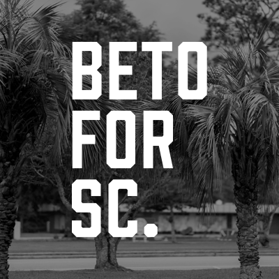 Going everywhere. Talking to everyone. Leaving no one behind. We’re the official Palmetto State 🌴 account for @BetoORourke.