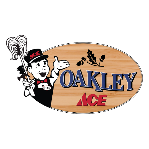 Oakley Ace is your locally owned helpful hardware store. Starting 5/18/202 we will open for essential items Mon-Sat 7:00 am- 7:00 pm and Sun 8 am- 6 pm.