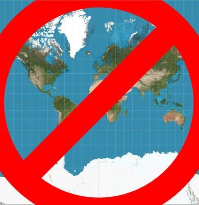 mercator projections are NOT how Earth looks and if you align yourself with the mercator agenda your going to hell