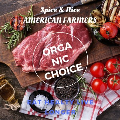 American Farmers- we offer ORGANIC MEAT-💯% quality, grass fed- stress free - NO chemicals 🚫- NON GMO🚫 -Great Price$-