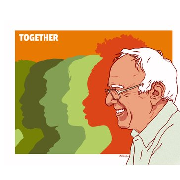 Highlighting the universal ideas of social activist, and U.S. presidential candidate @BernieSanders. | 