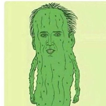 I am beyond Nicolas Cage. I am Picolas Cage, the pickle that speaks the truth