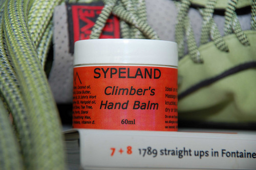 Climbers balm, probably the best climbers skin care product in the Universe.