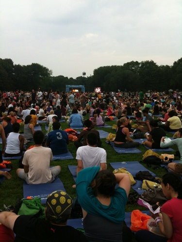 FlashMobYOGA... Yoga everywhere. @yoganomics @castellani @IndieYoga In @OriginMagazine SEPT 2012