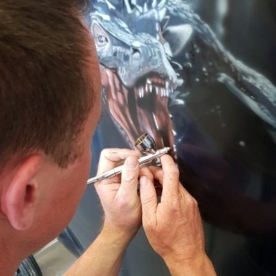 Freelance airbrush artist living in the UK, likes to paint anything on anything! :) Check out my work. Based on the English/Welsh border near Oswestry, UK