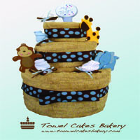 We offer an assortment of original towel cakes for all occasions – birthdays, bridal and baby showers, weddings, Valentine’s Day and more.