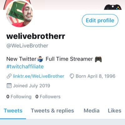 Follow my new account! @welivebrother