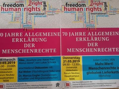 Projekt Account der Universität Hildesheim zum 70. Geburtstag des Grundgesetzes.