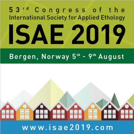 ISAE'2019 is the 53rd International Congress of the International Society for Applied Ethology, to be held in Bergen, Norway on 5th-9th August 2019.