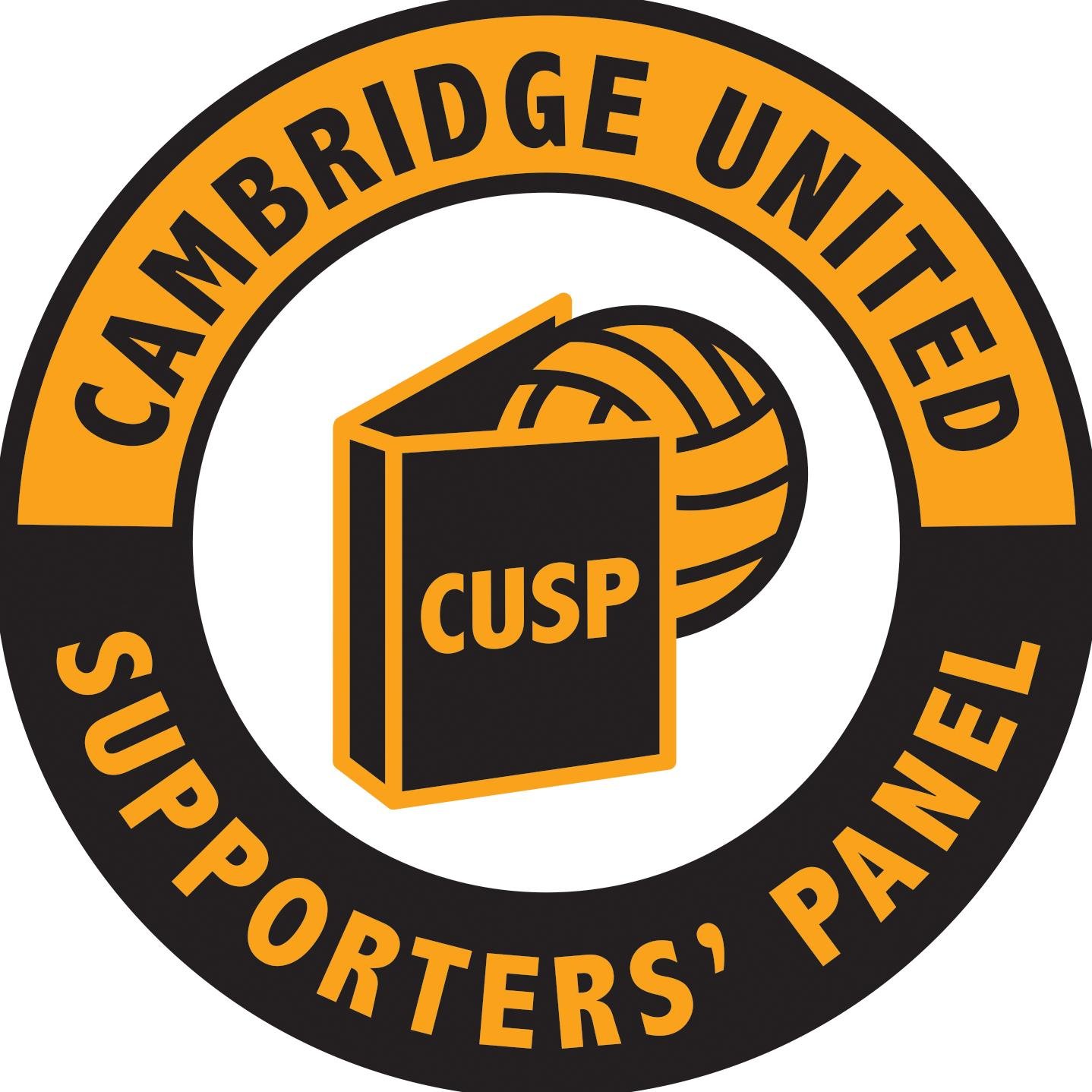 Cambridge United Supporters Panel (CUSP) represents U's fans worldwide and welcomes supporters' feedback in person at home games or via cuspuie2019@gmail.com