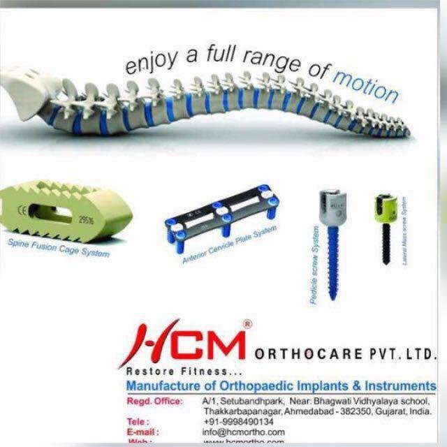We are manufacturer in orthopedic product like Trauma, Spine, Arthroscopy and Instruments..