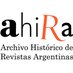 AHIRA - Archivo Histórico de Revistas Argentinas Profile picture