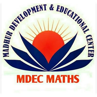mdecmaths's profile picture. MDEC MATHS is an independent educational center, dedicated to conceptual maths learning, logical maths reasoning and vedic mathematics. 🇮🇳