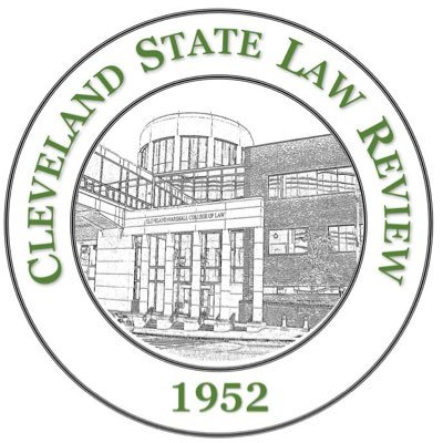 Official Twitter page for @CMLawSchool’s Law Review - The Cleveland State Law Review. Follow us for updates on the journal!