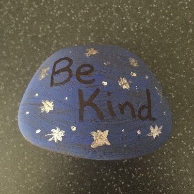 We paint & hide kindness rocks from Reading Berkshire for you to find and keep or rehide. If you find one tweet us a photo and say where you found it!