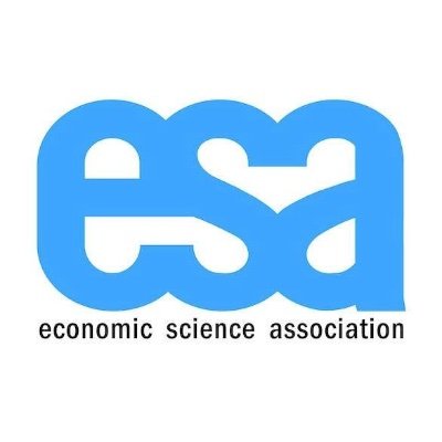 The ESA is a professional  organization devoted to using controlled experiments to learn about economic behavior. Retweets are not endorsements.