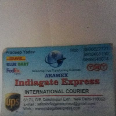 Indiagate express international courier service door to door service all over world services use FedEx DHL Aramex and Self network for USA and UK  Time bond del