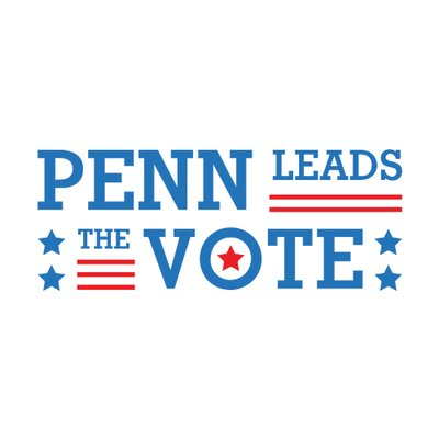 Student-run nonpartisan team getting @Penn students out to vote since 2010. Generously supported by @TheNetterCenter, Fox Leadership, and OGCA.