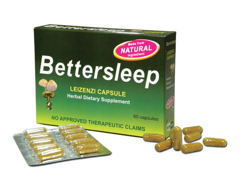 BETTERSLEEP, is the only one Herbal Food supplement that helps promote sleep naturally. it is composed of 100% Leizenzi Mushroom Extract. No Side Effect.