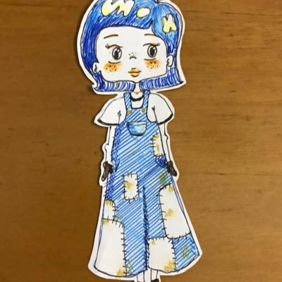 Karuwa ディズニーガール Karuwa Com ミニー オリジナルイラスト ディズニー ボールペン画 絵 ワンピース 金髪 絵描きさんと繋がりたい パステルカラー お団子