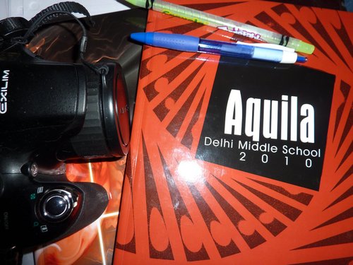 We are the Aquila, the Delhi Middle School Yearbook.