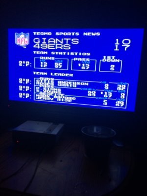 We play tecmo in upstate NY
