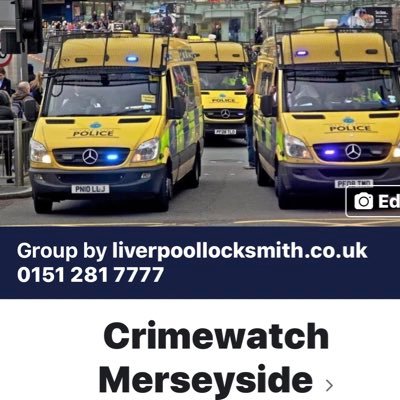 CrimewatchM's profile picture. This is the people’s group of Merseyside run by locksmiths against crime who see first hand what effects crime has on the people of Merseyside