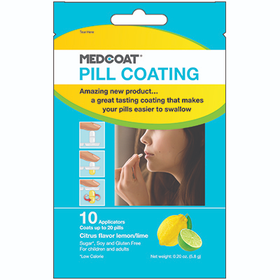 MEDCOAT Pill Coating...Amazing new product...a great tasting coating that makes your pills easier to swallow