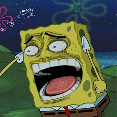 Spongebob crying/screaming Blank Template - Imgflip