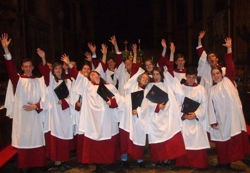 The Chapel Choir of Peterhouse, Cambridge. Here IS something you don't hear everyday...